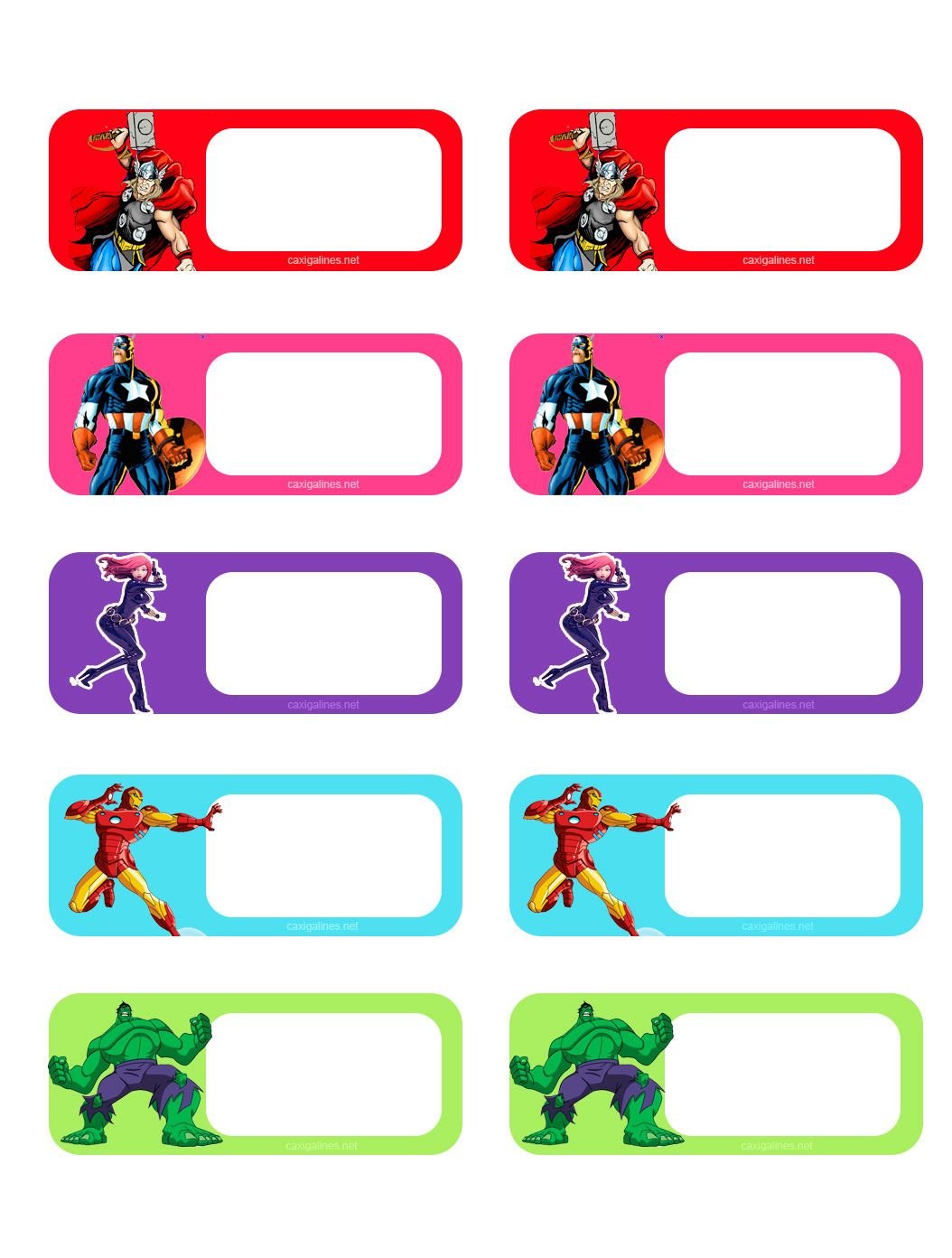 Стикеры для подписи школьных принадлежностей