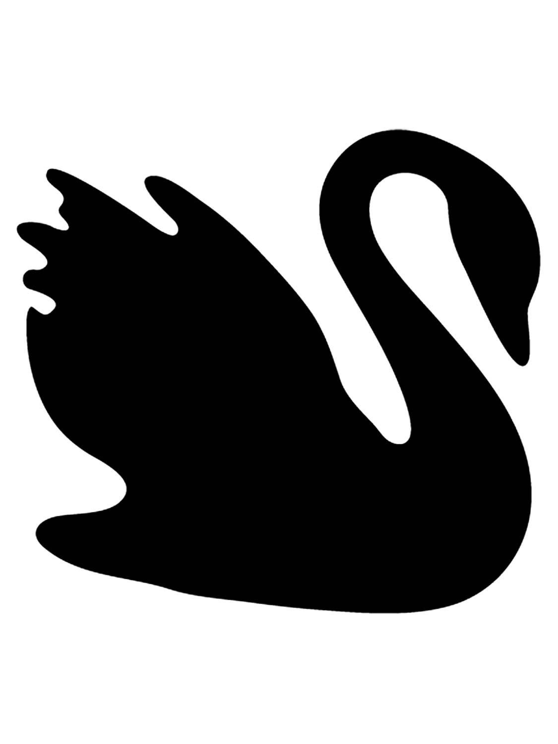 Шаблон лебедя из бумаги. Лебедь силуэт. Лебедь трафарет. Очертания лебедя. Лебедь символ.