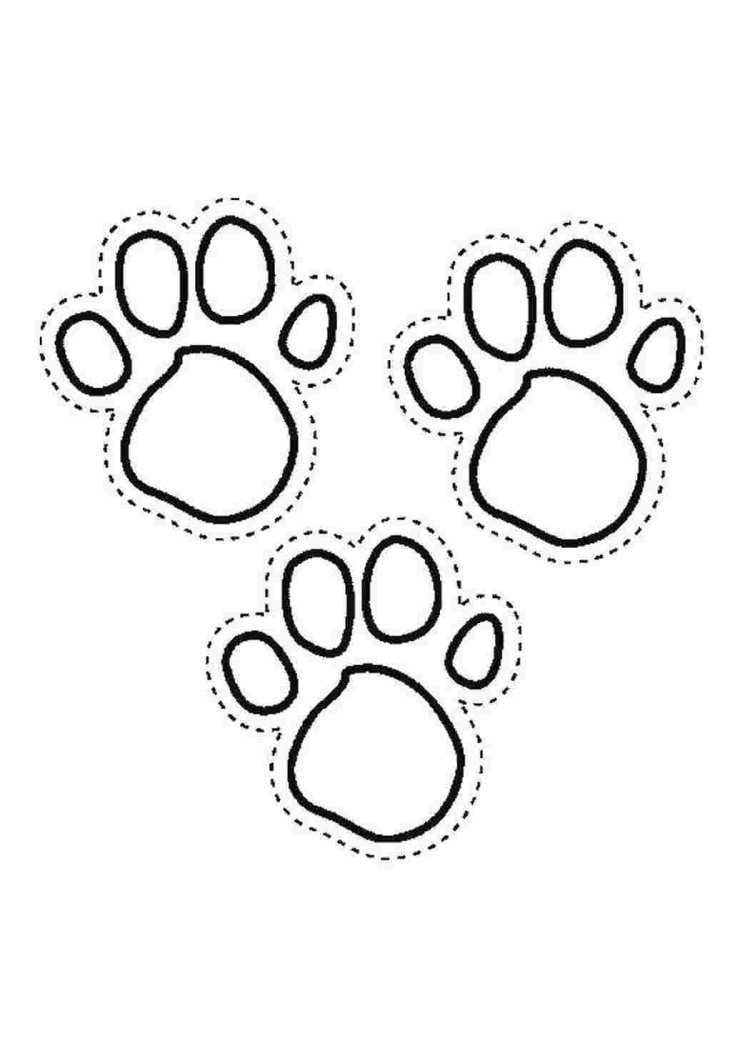 Трафарет лапки