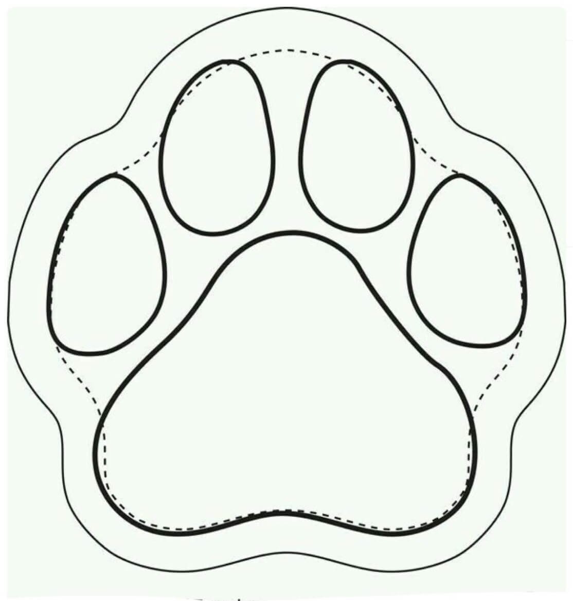Лапа шаблон
