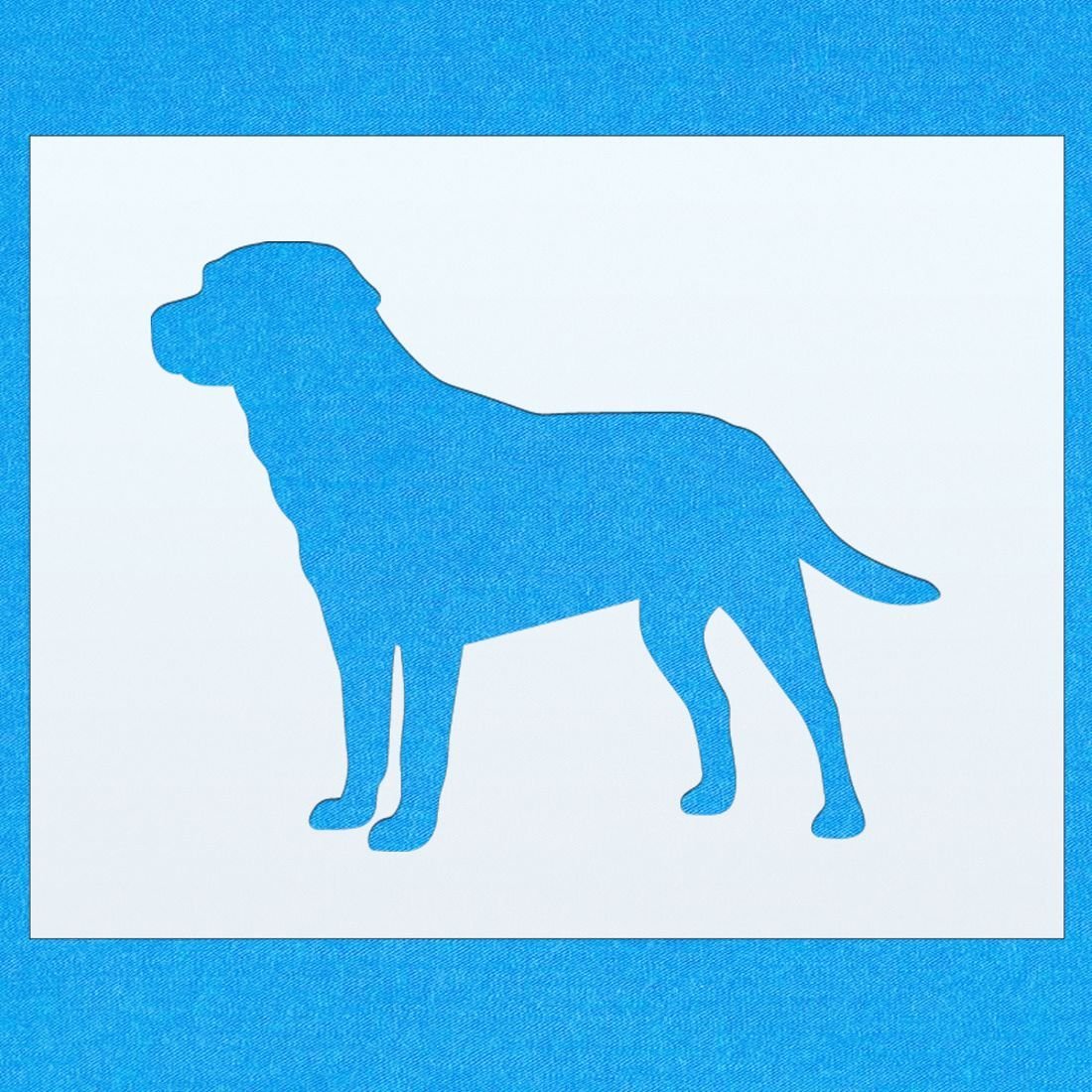Контур собаки лабрадор для рисования