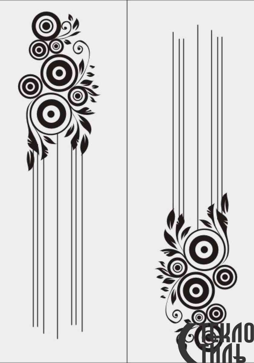 Трафареты цветов на стену