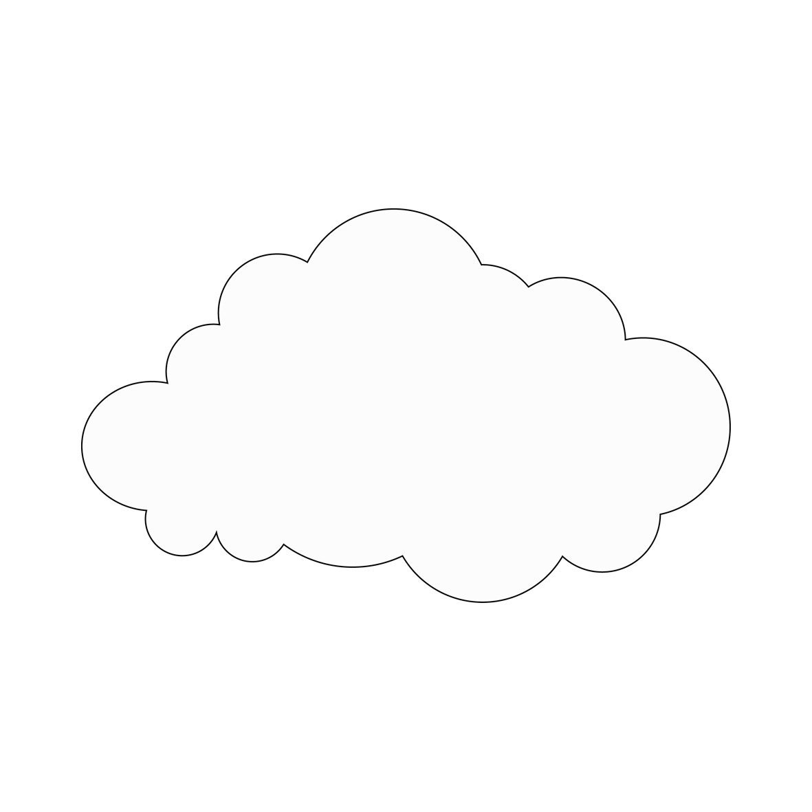 Облако шаблон