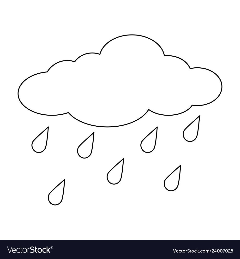 Облако с улыбкой раскраска