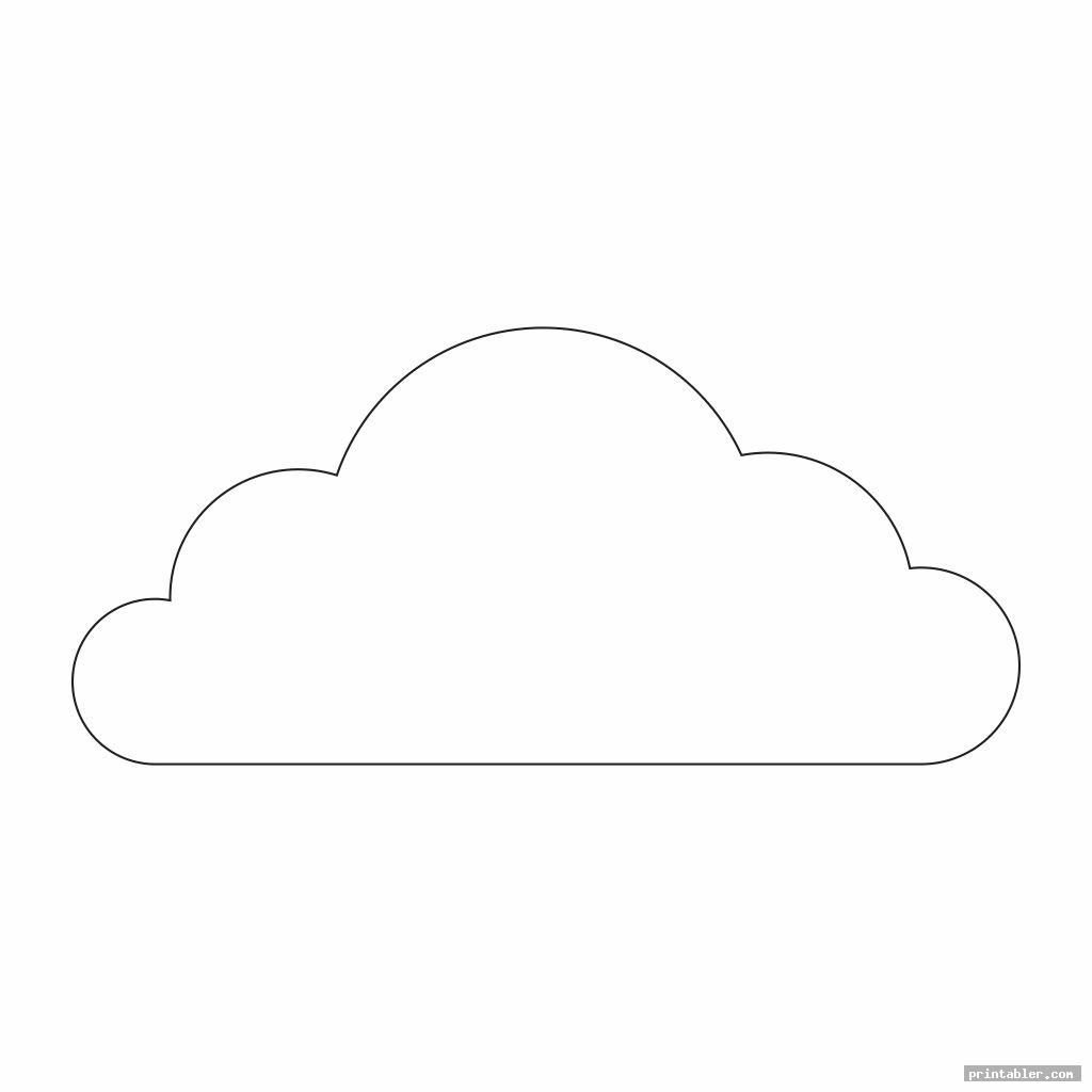 Облачко трафарет для вырезания