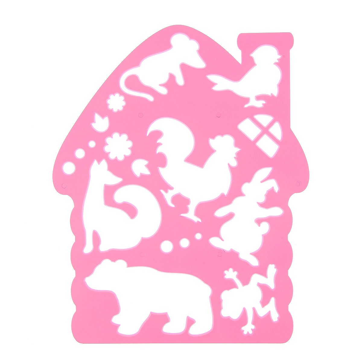 Домик из фетра трафарет