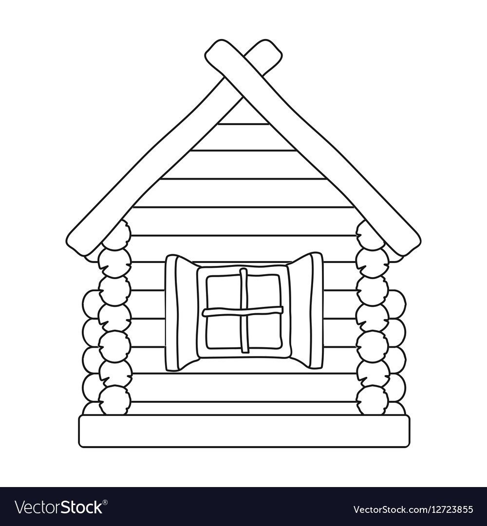 Трафарет фигурный Теремок