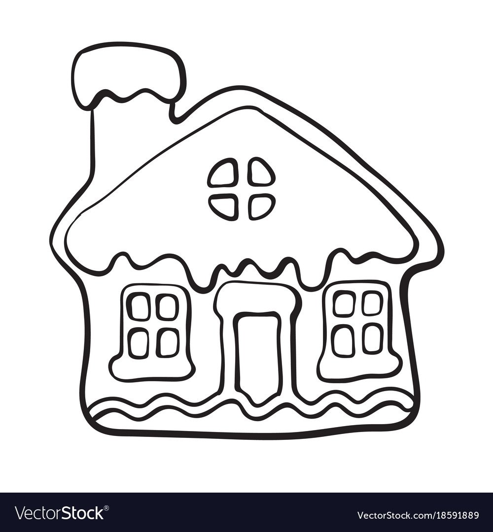 Сказочный домик для вырезания