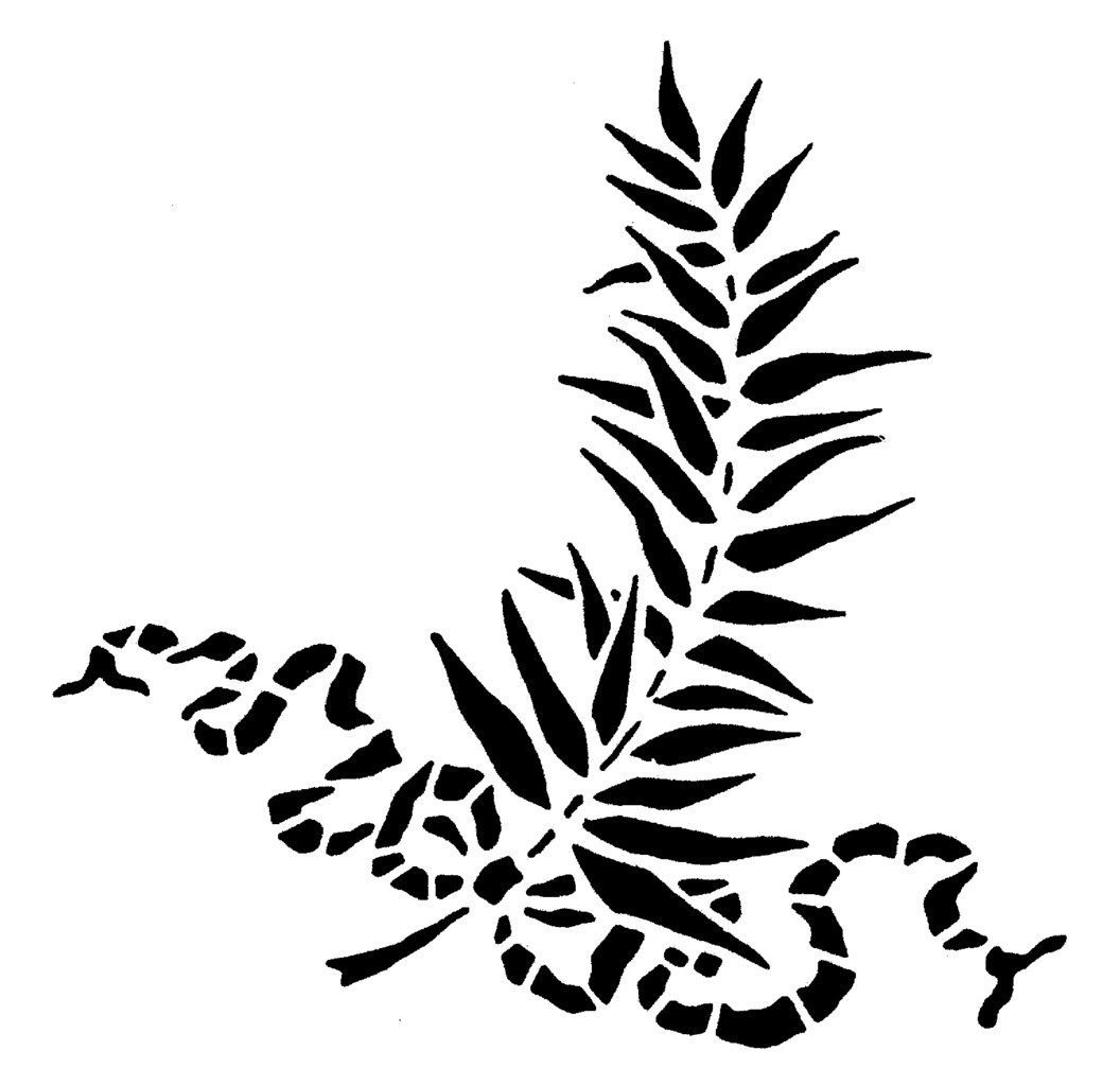 Силуэт птицы на ветке