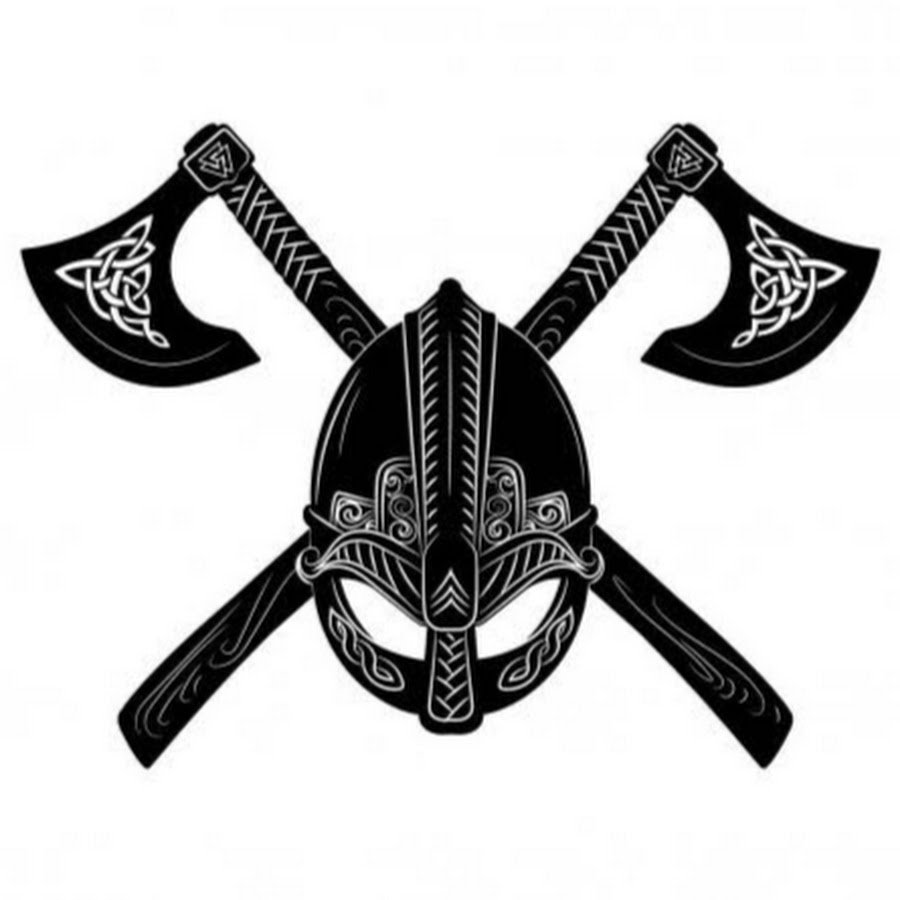 Скандинавские рисунки на Топорах