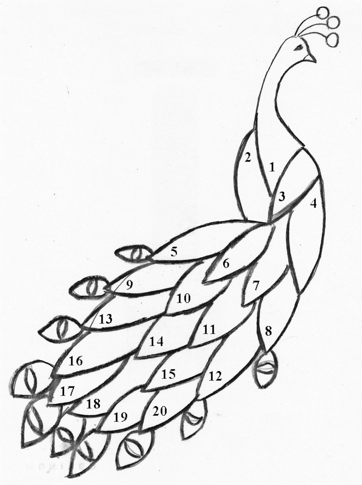 Трафарет Жар птицы для аппликации