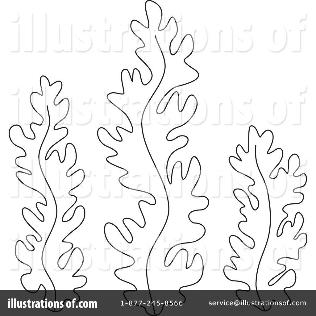 Водоросли трафарет для вырезания