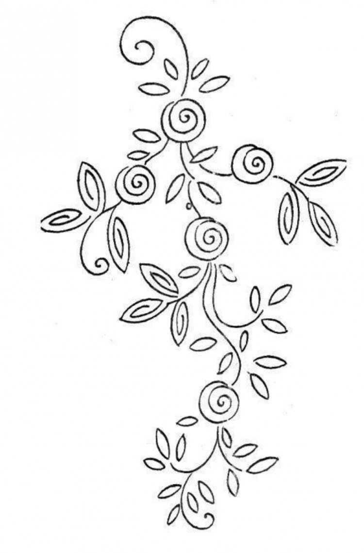 Узоры для вышивки гладью