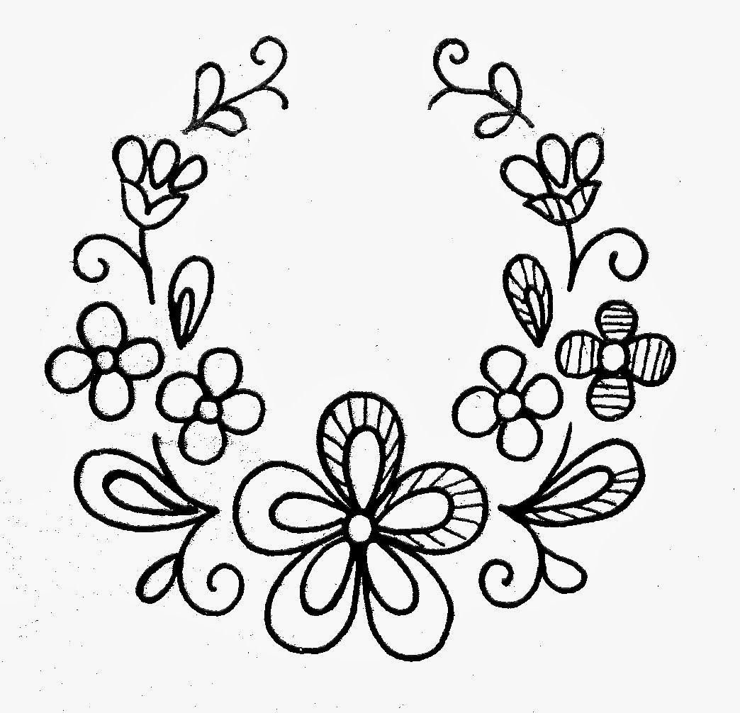 Трафареты для вышивки на ткани гладью цветы