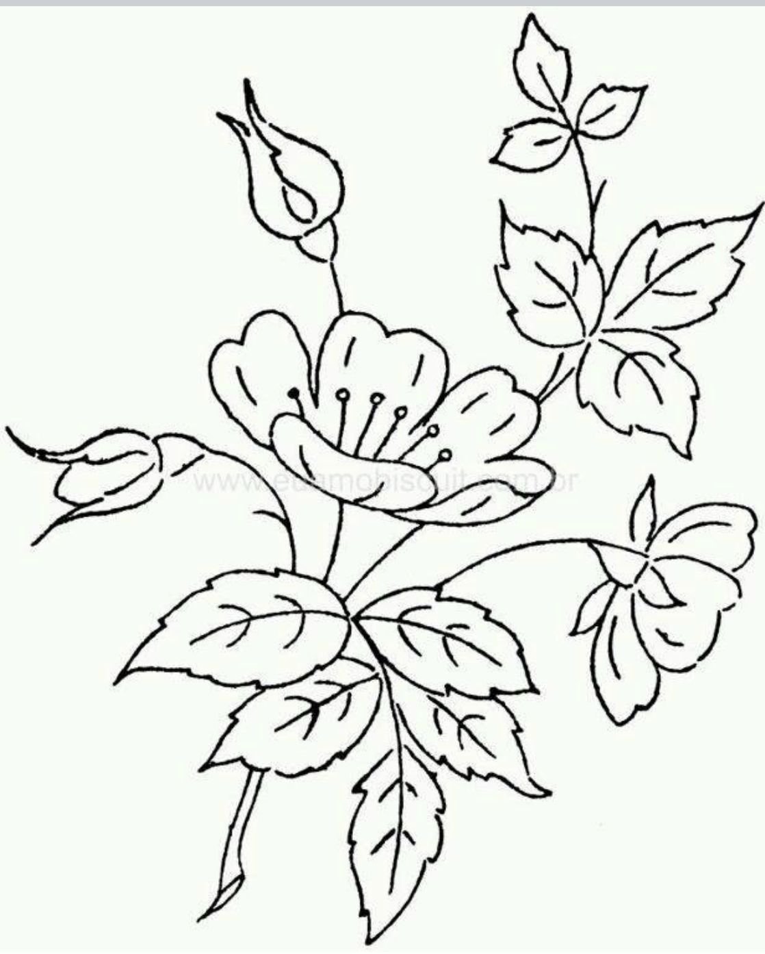 Трафареты цветов для вышивки