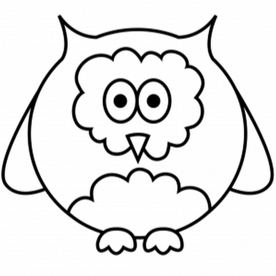 Трафарет Совы для аппликации