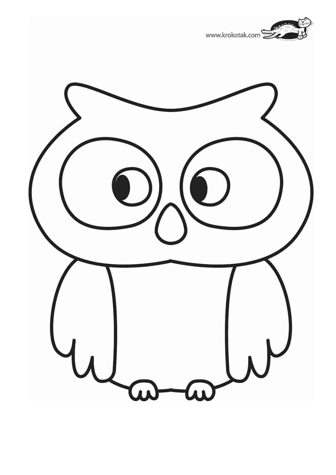 Трафареты на окна Сова