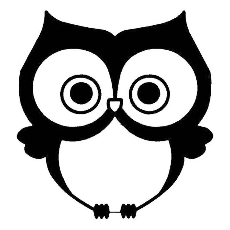 Сова контур сердитая