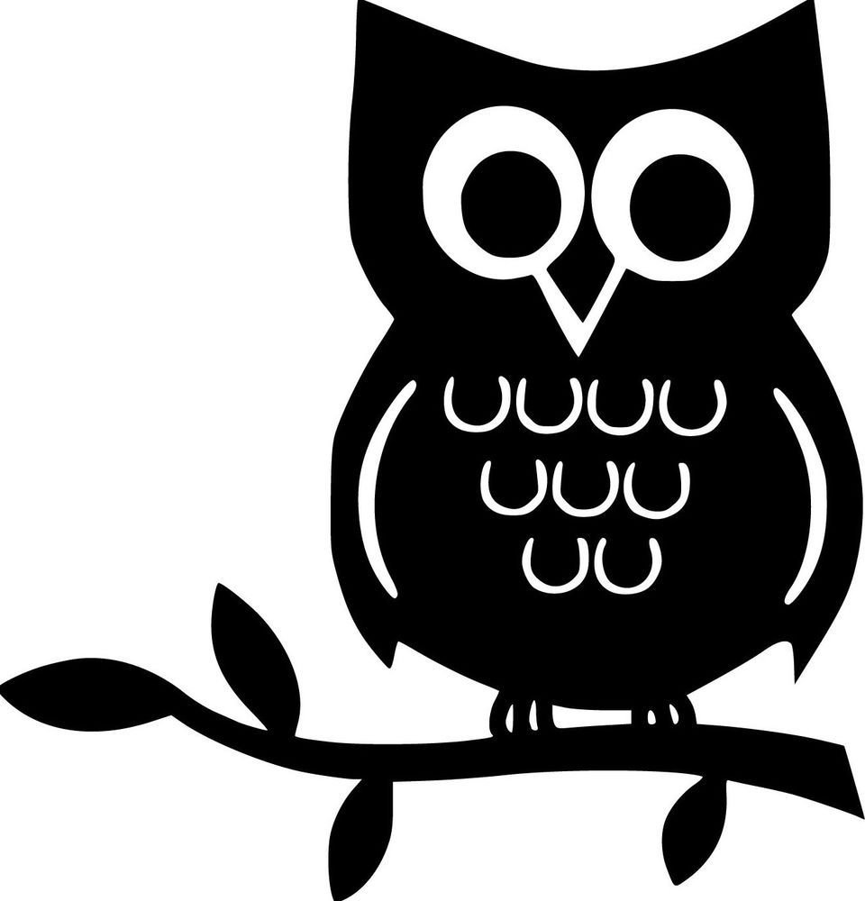 Силуэт Совы на ветке