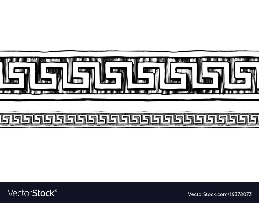 Греческий орнамент Меандр ограда