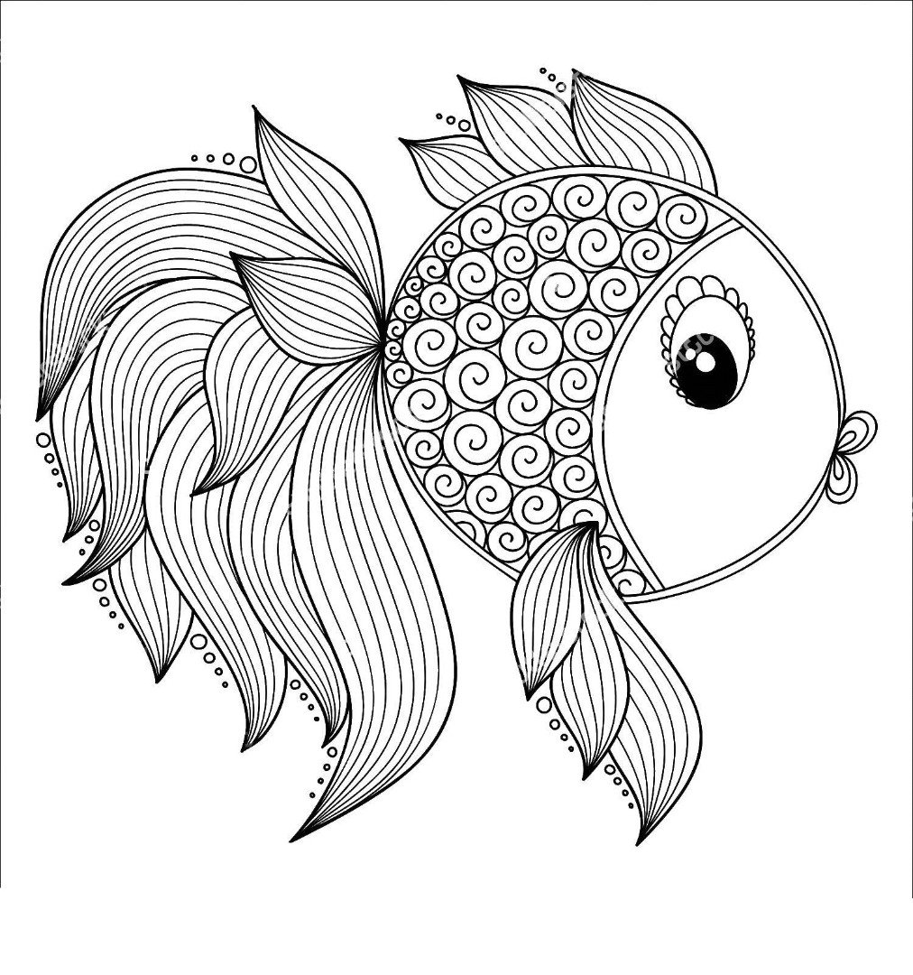 Золотая рыбка очертание