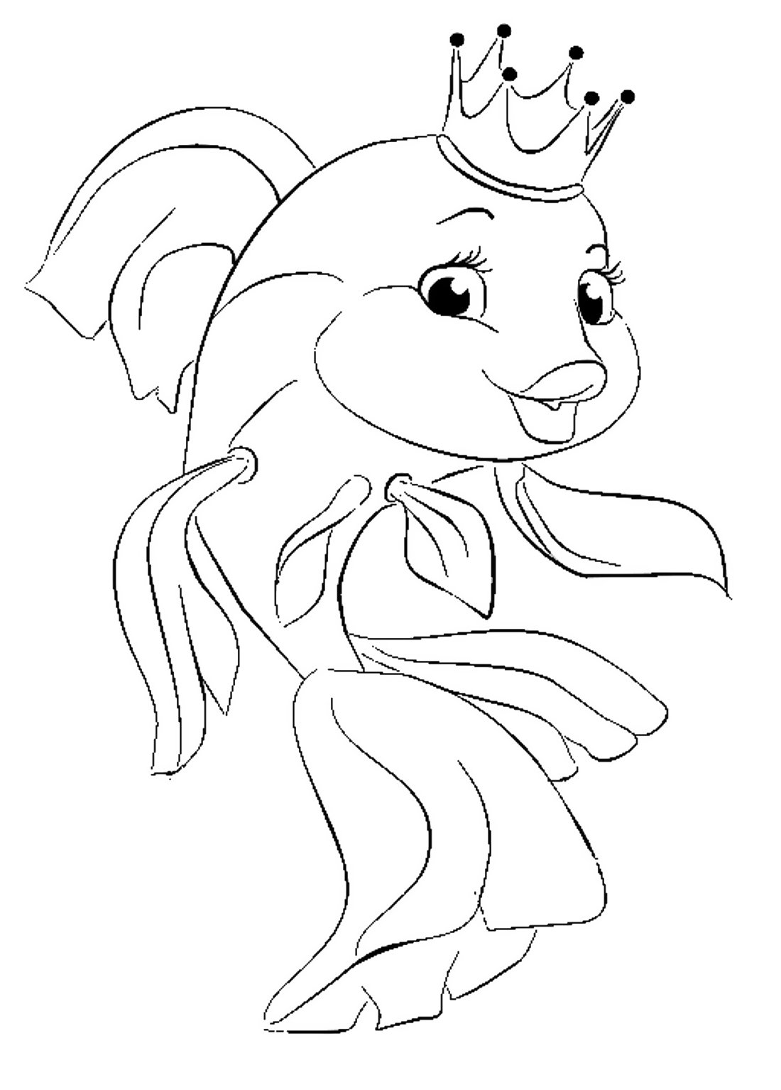 Золотая рыбка раскраска на прозрачном фоне