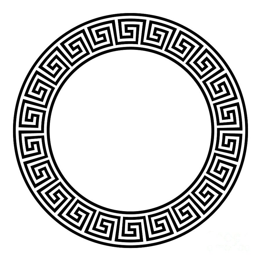 Узор темный греческий