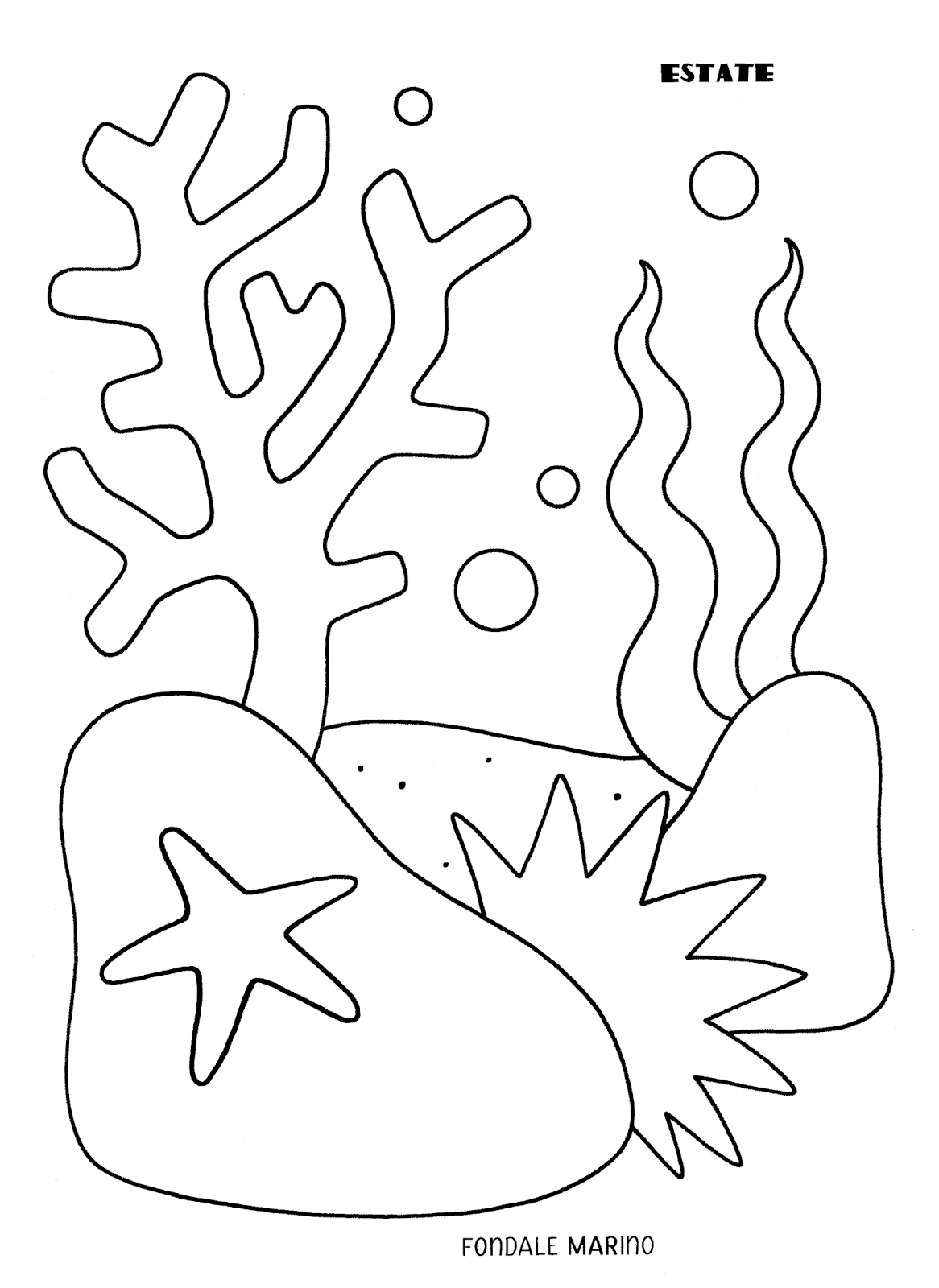 Трафареты подводный мир для вырезания