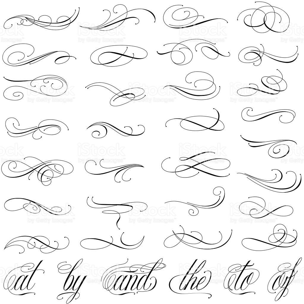 Вензеля для тату надписей