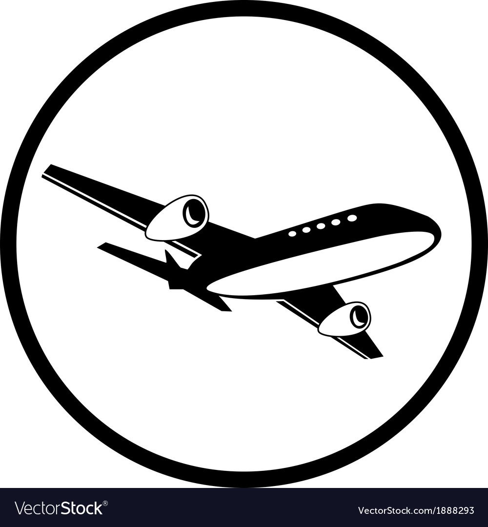 Трафарет самолёта для детей