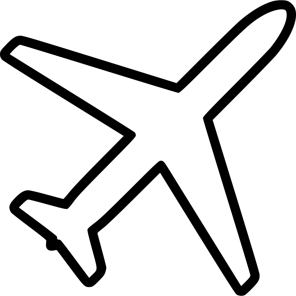 Самолет трафарет