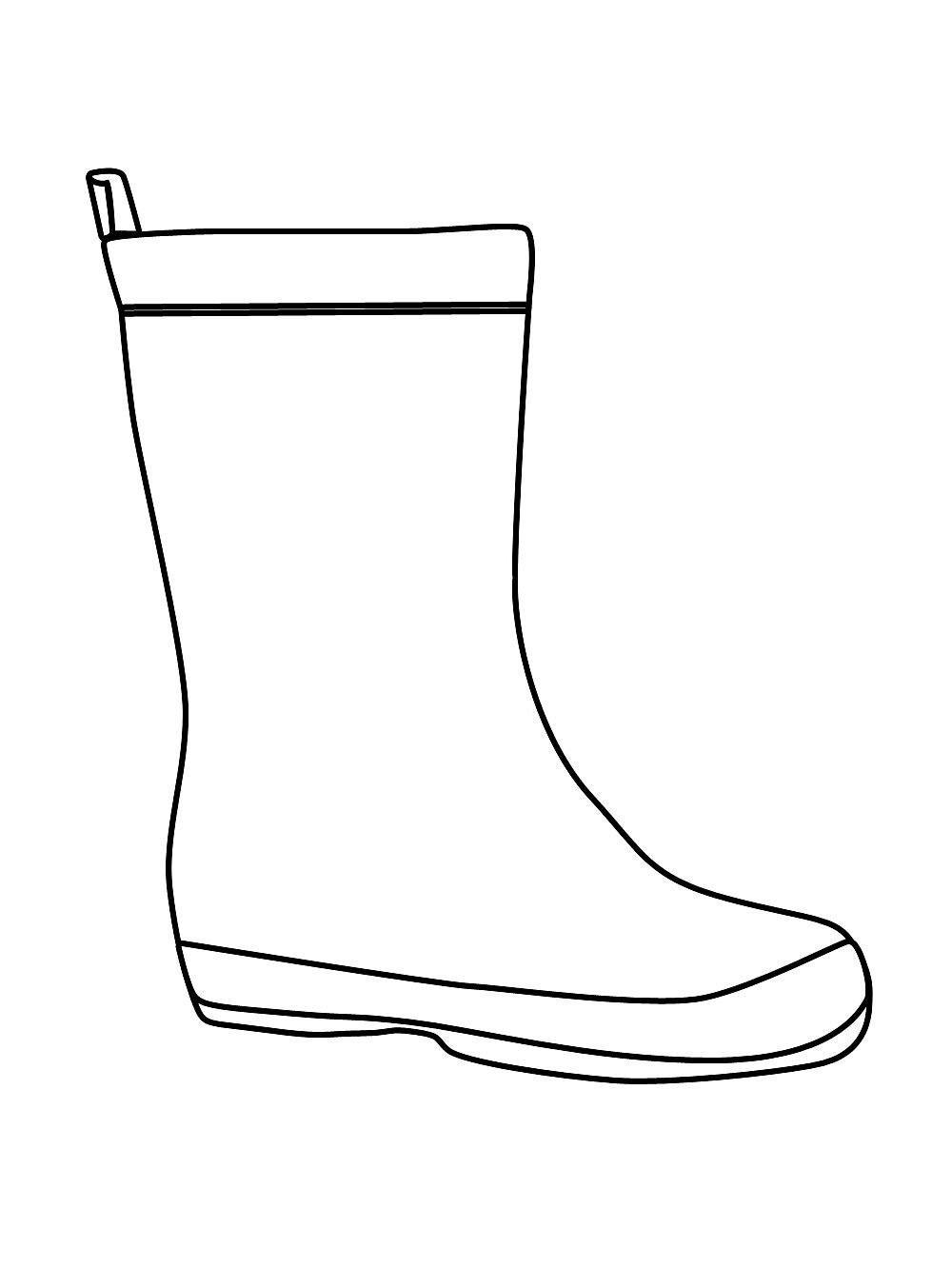 Сапожки раскраска