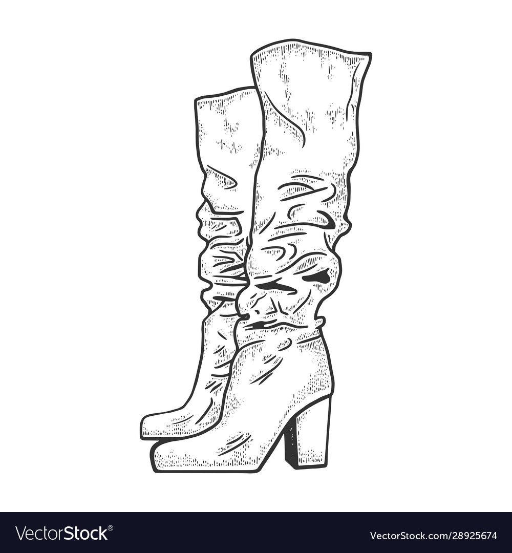 Высокие сапоги эскиз