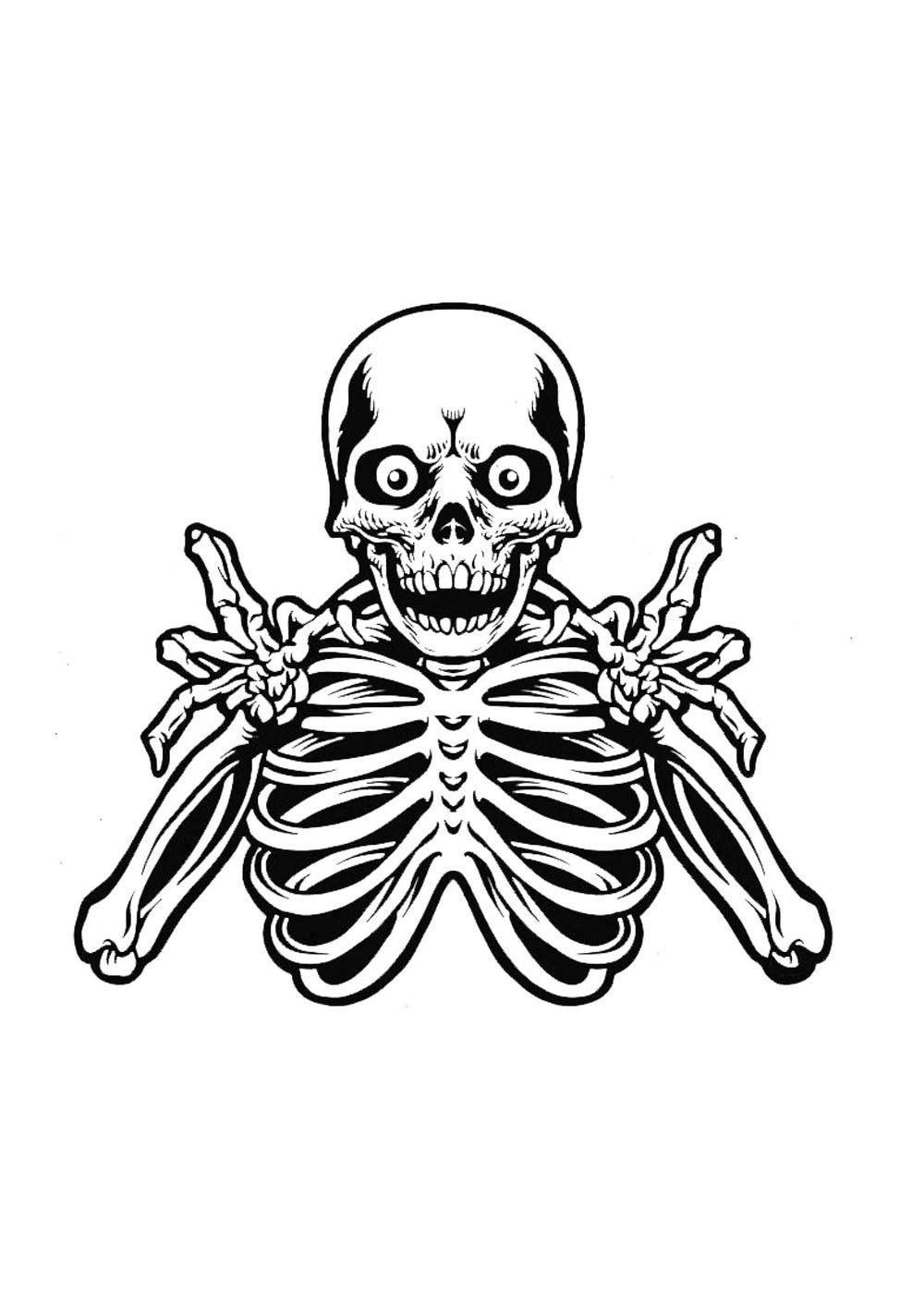 Скелет значок