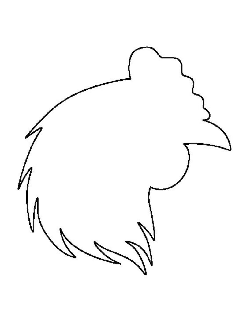 Петух контур