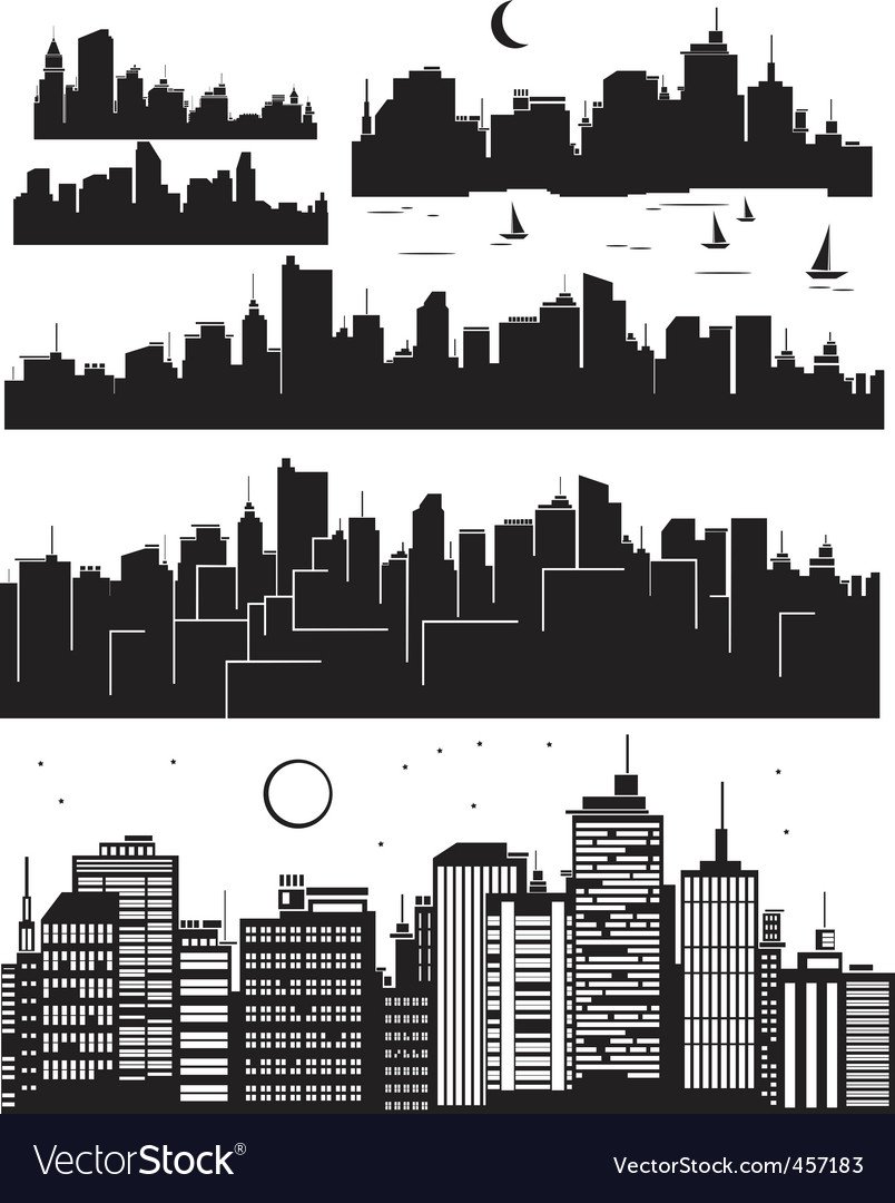 Трафареты на окна новогодние город