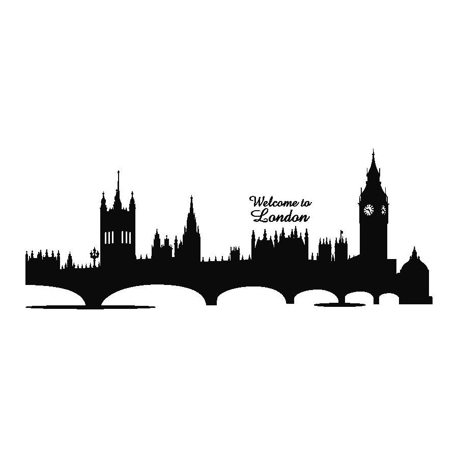 Силуэты домов города