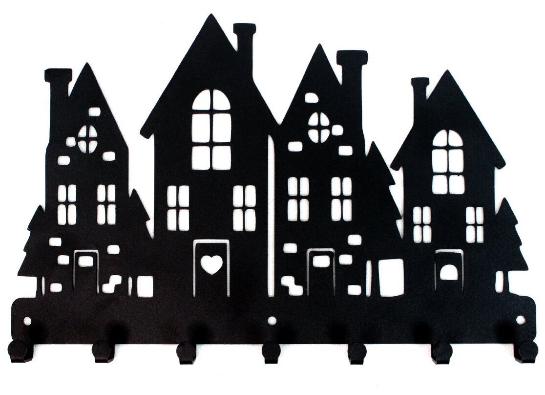 Силуэты домов города