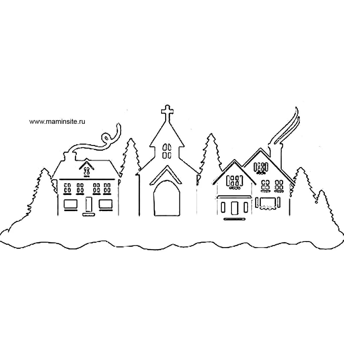 Киригами домик