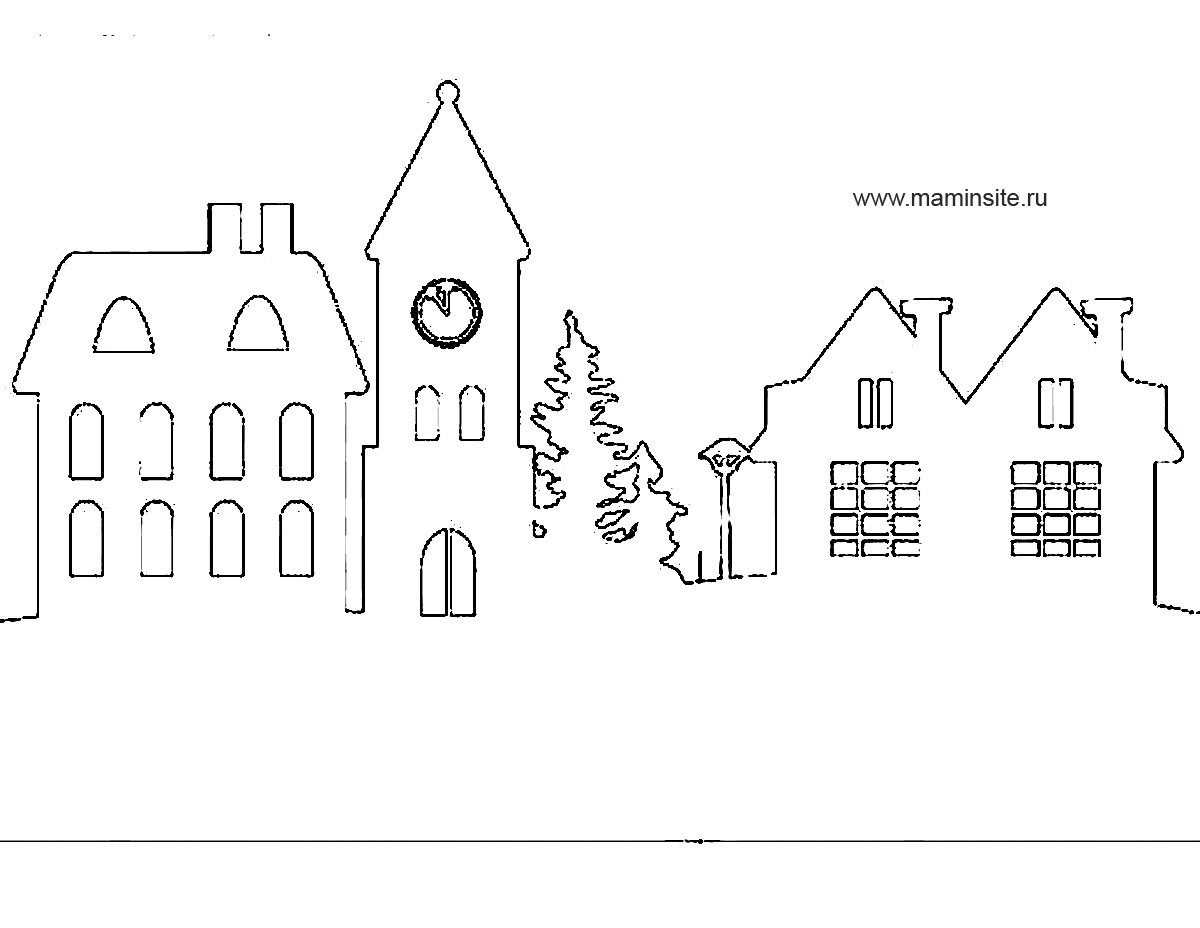 Домик для вырезания