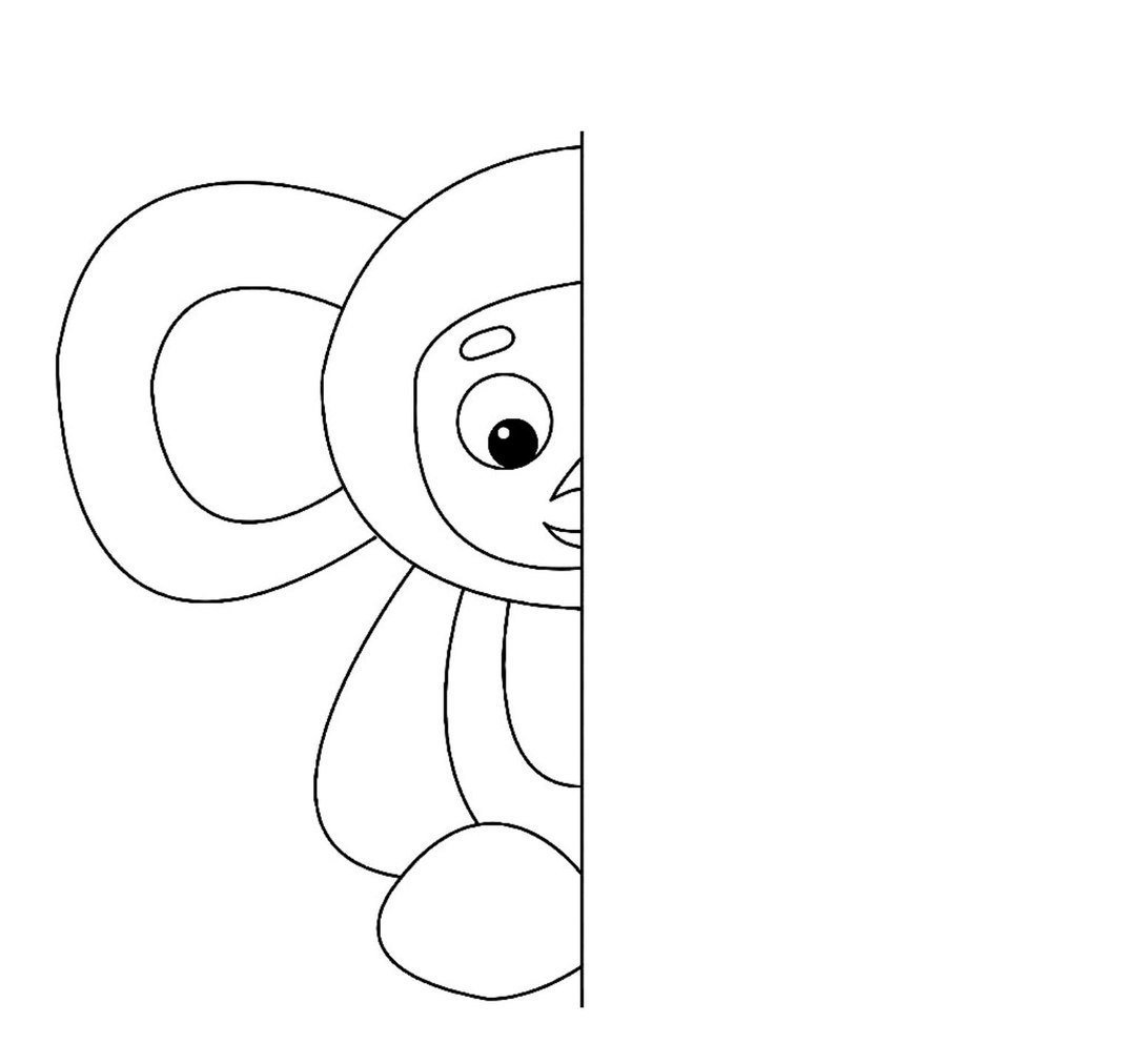 Дорисуй половину