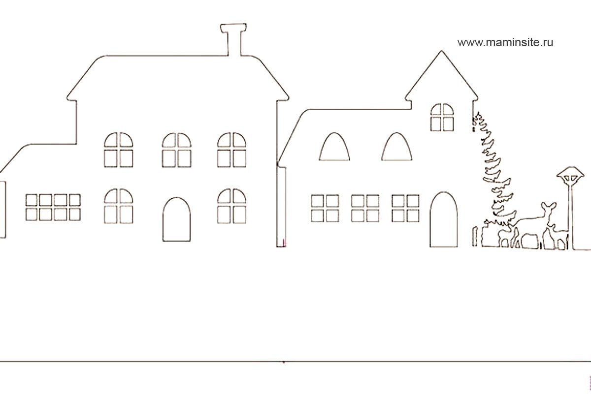 Новогодние трафареты на ок