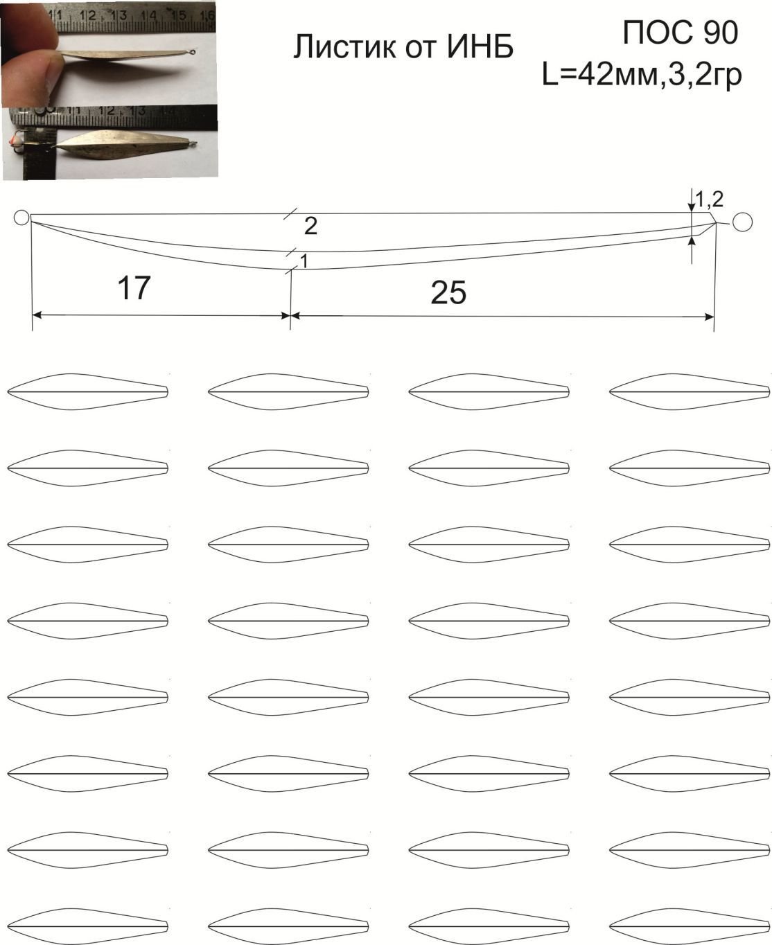 Тропические листья трафарет