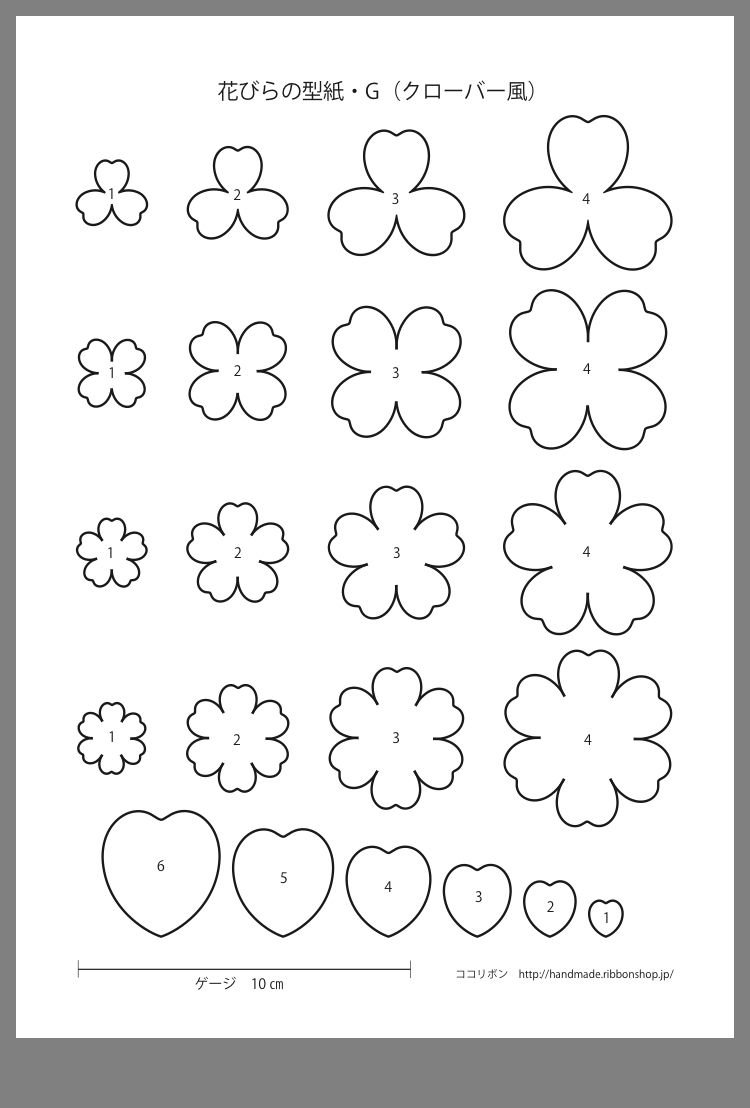 Чашелистик шаблон