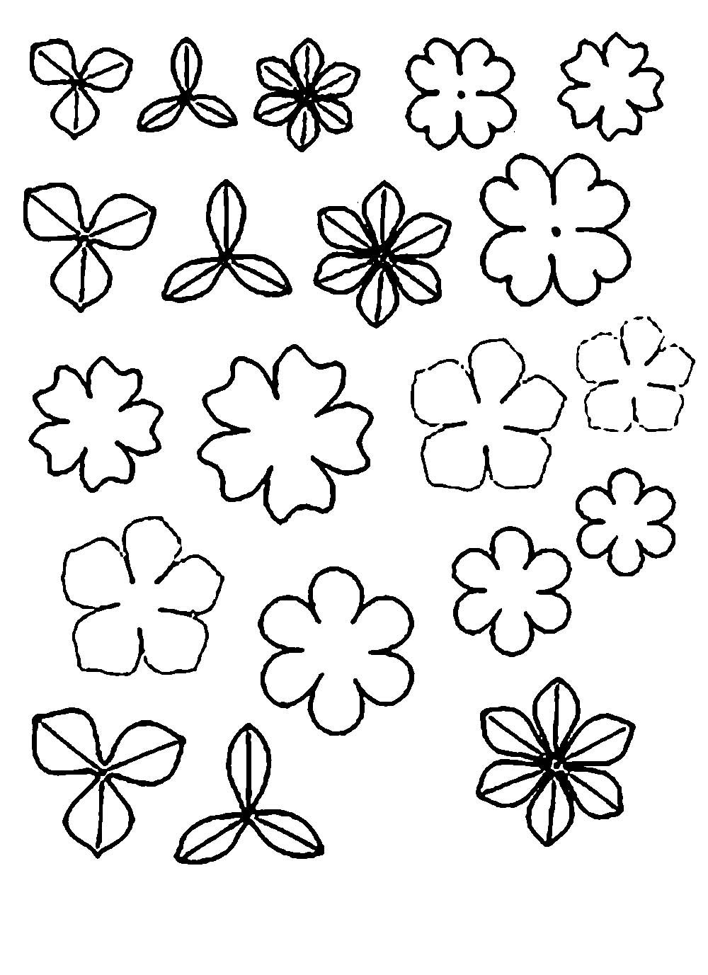 Шаблоны цветы из фоамирана шаблоны выкройки