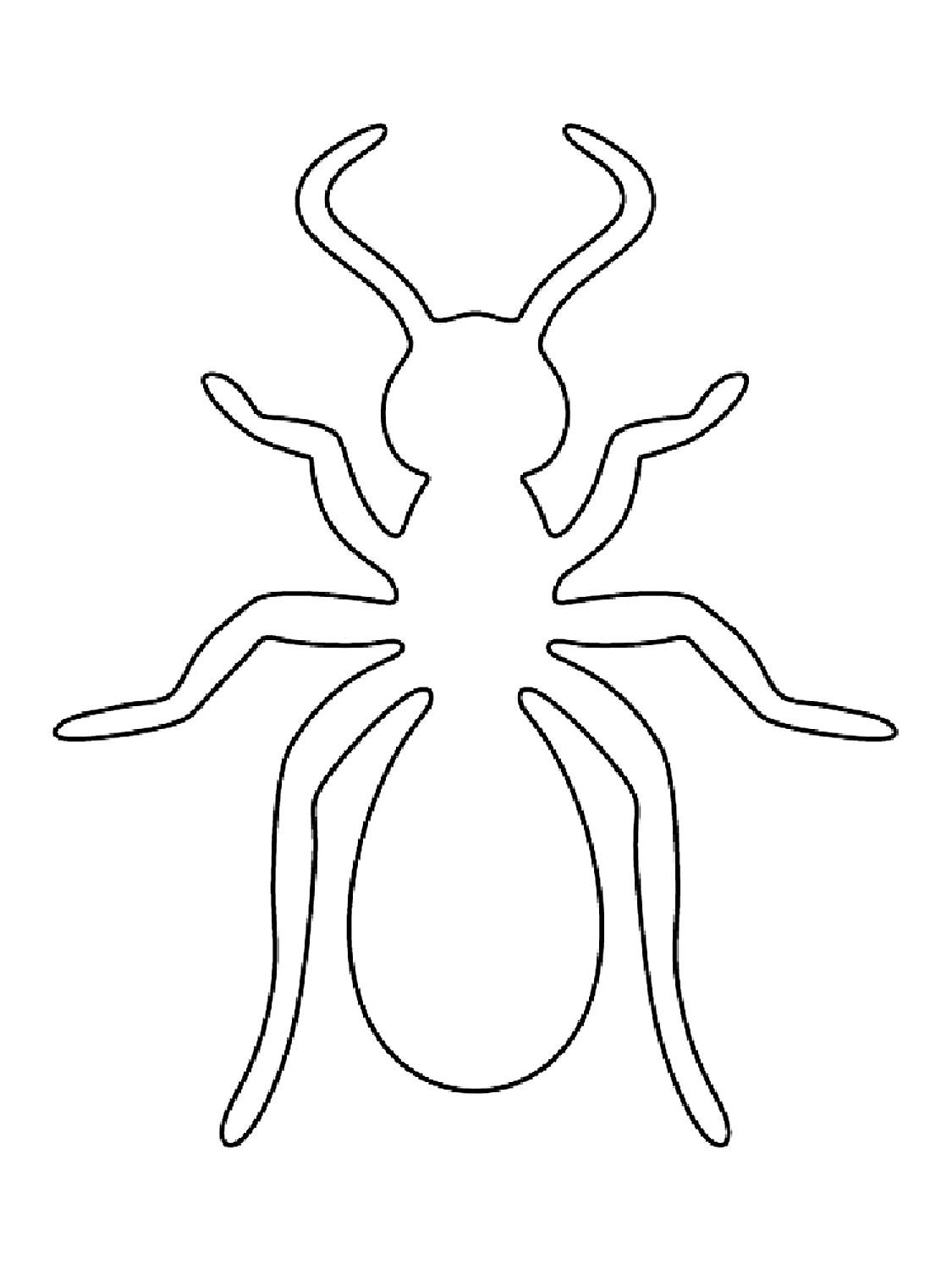 Муравей раскраска