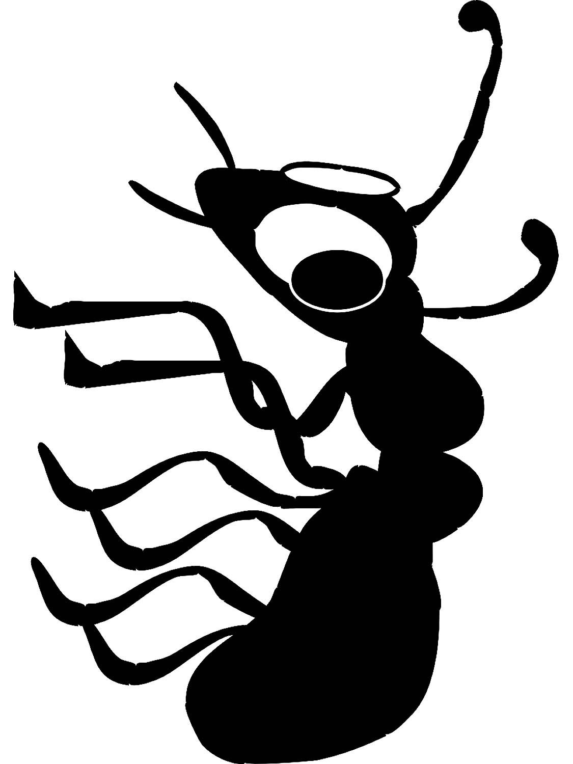 Муравей силуэт