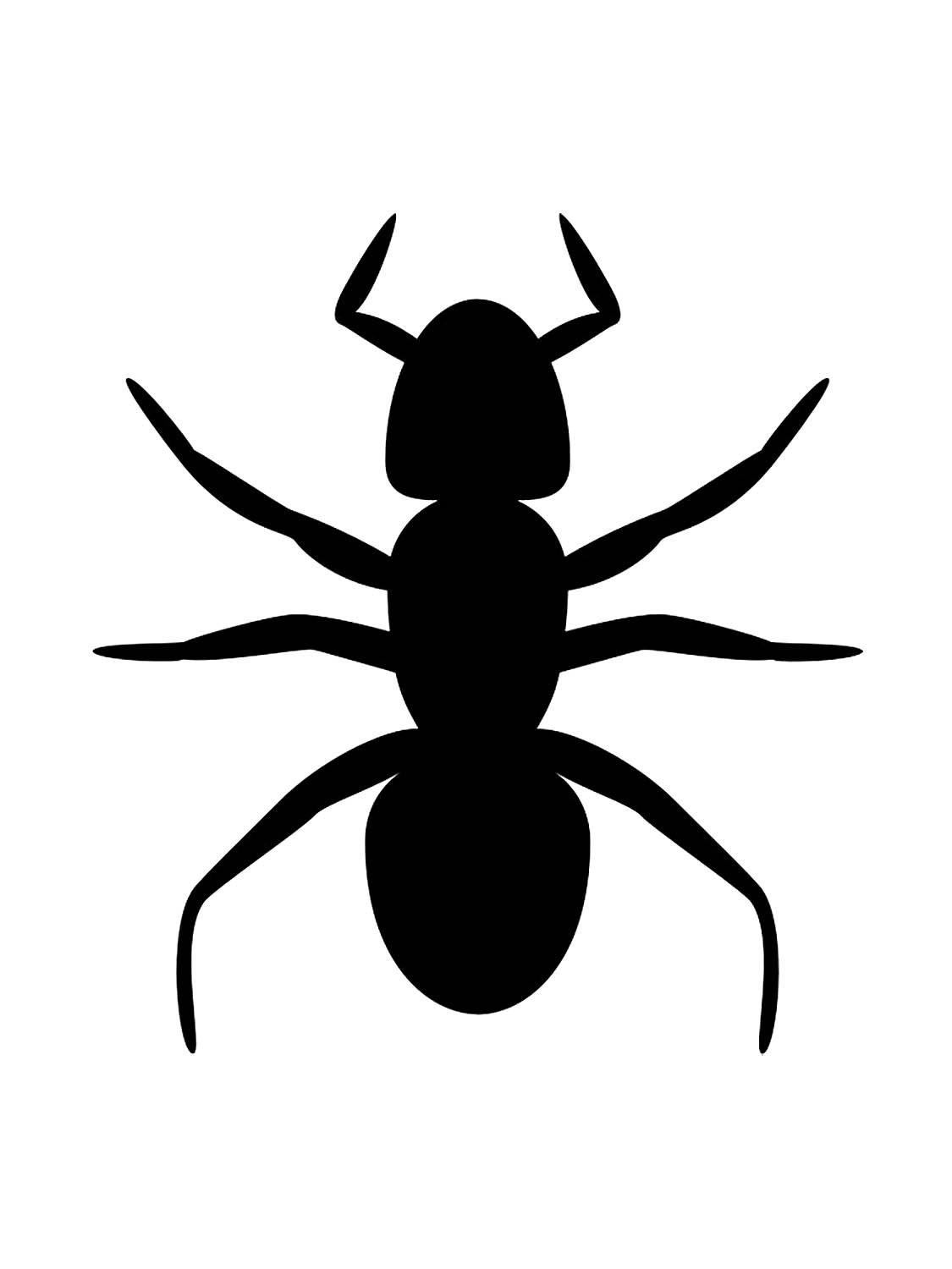 Муравей трафарет