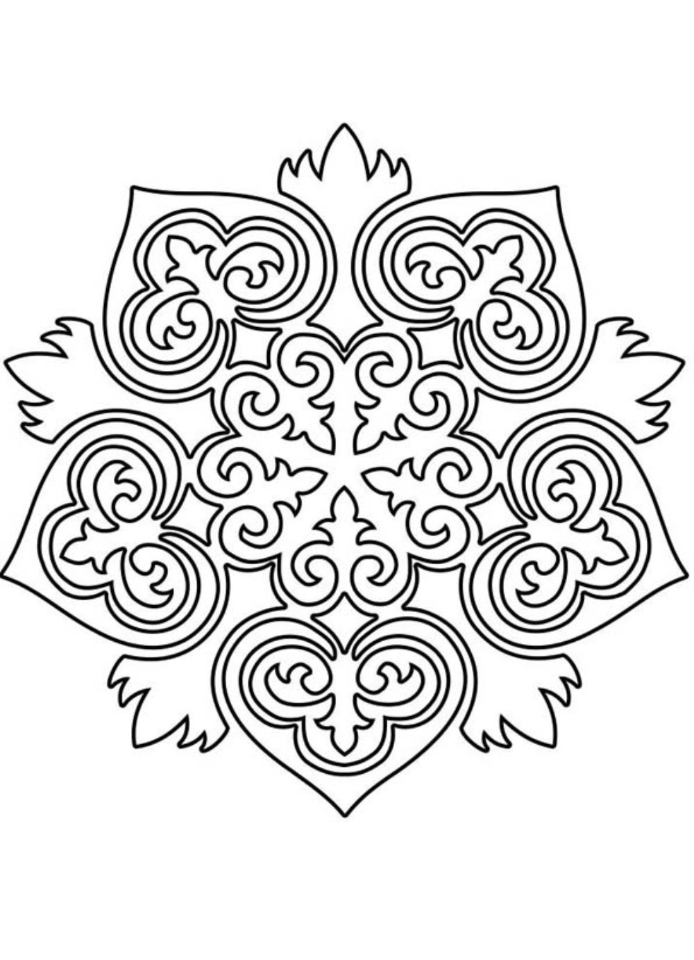Раскраски узоры орнаменты