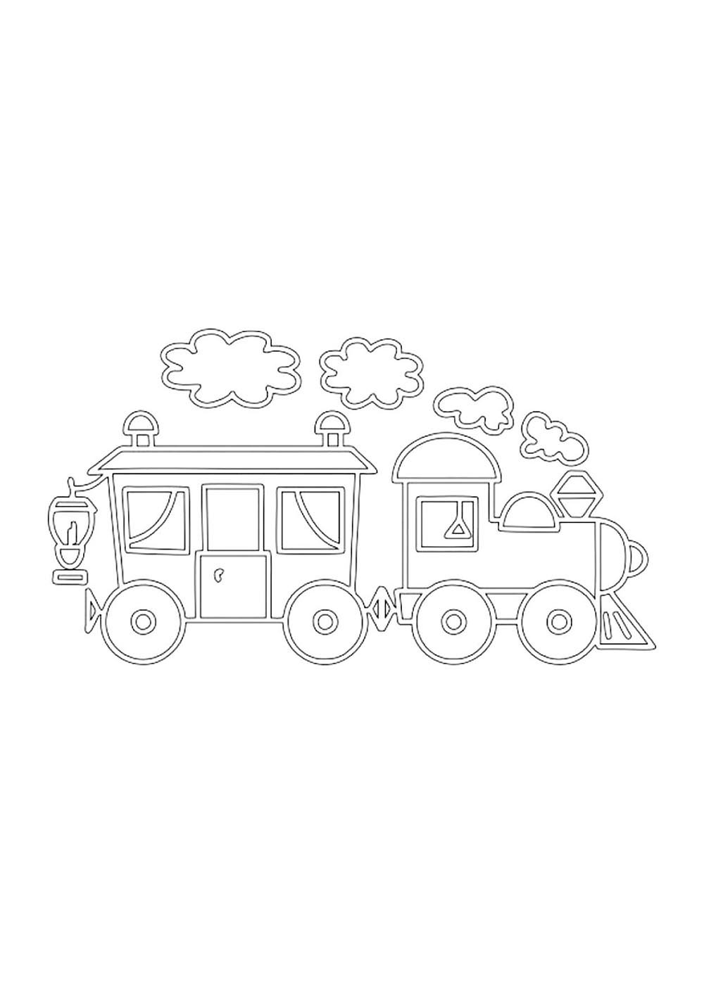 Вытынанка новогодний паровозик